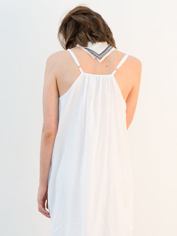 White Maxi Slip Dress