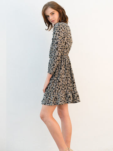 Tie-neck Daisy Dress