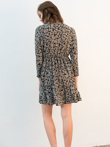 Tie-neck Daisy Dress