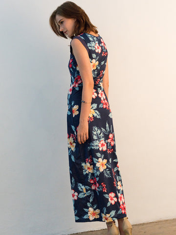 Tropical Floral Maxi Dress