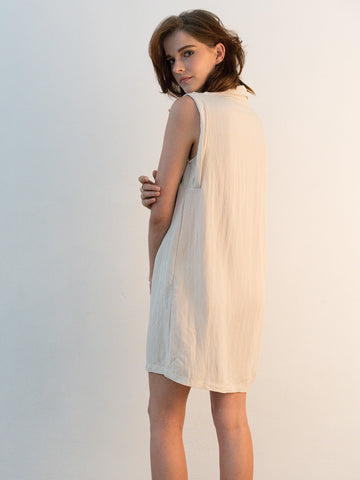 Sleeveless Shirt Dress
