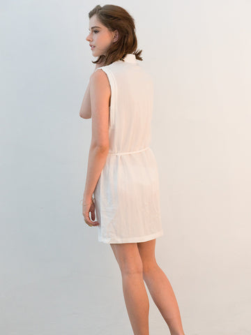 Sleeveless Shirt Dress
