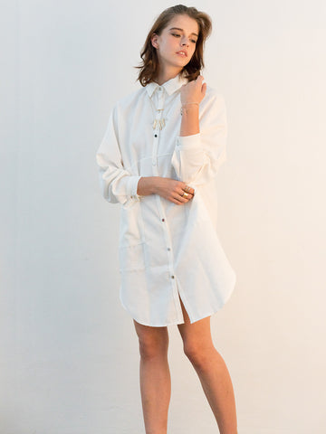 Oversized Shirt Dress