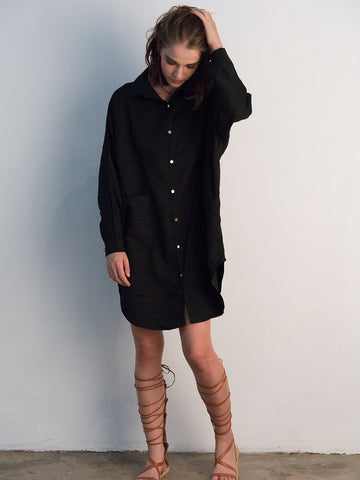 Oversized Shirt Dress