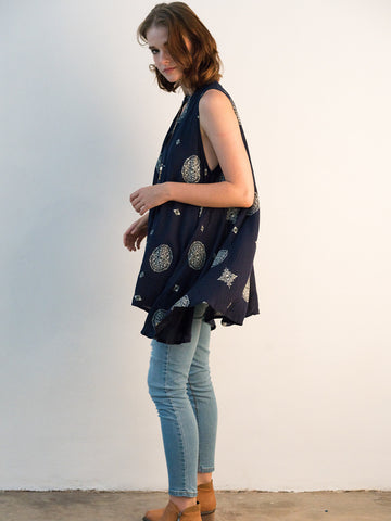 Sleeveless Bohemian Top