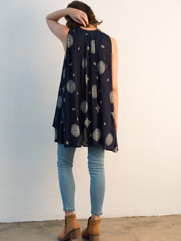 Sleeveless Bohemian Top