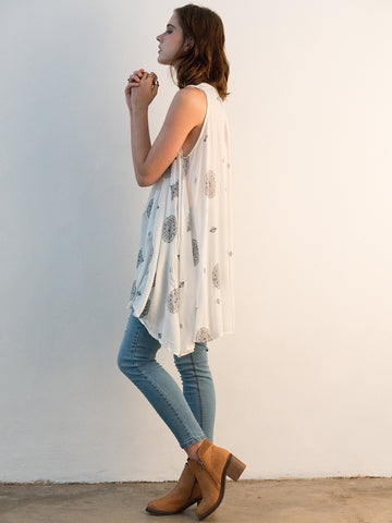 Sleeveless Bohemian Top