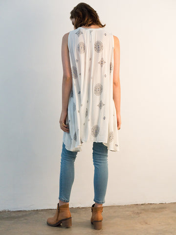 Sleeveless Bohemian Top