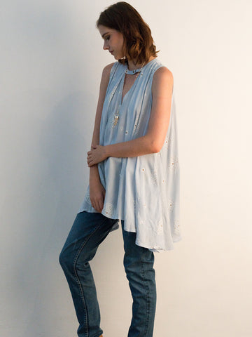 Sleeveless Bohemian Top