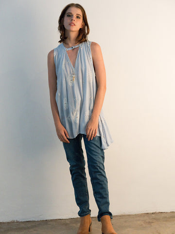 Sleeveless Bohemian Top