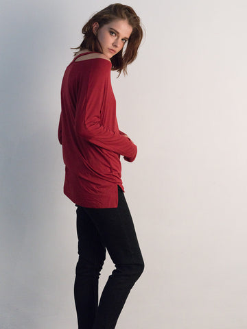 Off Shoulder Strap Shirt